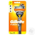Men's Razor Gillette Fusion with 2 Razor Blades