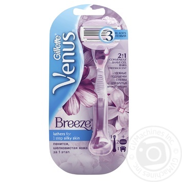 Women's Razor Venus Breeze with 2 Razor Blades - buy, prices for MegaMarket - photo 1