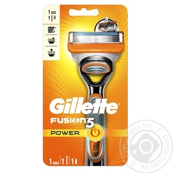 Бритва Gillette Fusion Power с 1 сменным картриджем купить, цены на МегаМаркет - фото 1