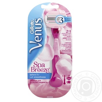 Women's Razor Venus SPA Breeze with 2 Razor Blades - buy, prices for MegaMarket - photo 1