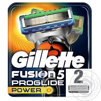 Men's Razor Blade Refills Gillette Fusion ProGlide Power 2count - buy, prices for MegaMarket - photo 2