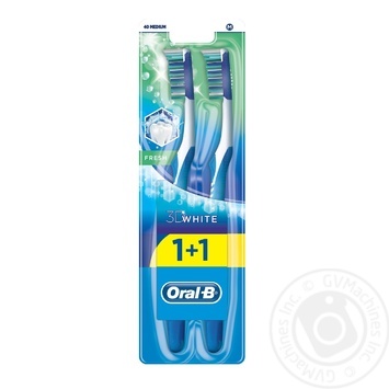 Medium Bristle Toothbrush Oral-B 3D White Fresh - buy, prices for Auchan - photo 1