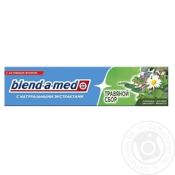 Зубна паста Blend-a-med БИО Травяной сбор 100мл купити, ціни на МегаМаркет - фото 1
