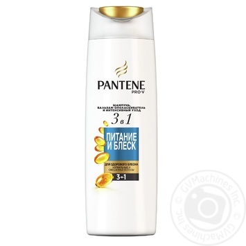 Шампунь, бальзам-ополіскувач та інтенсивний догляд 3в1 Pantene Pro-V Живлення та Блиск 360мл купити, ціни на МегаМаркет - фото 1