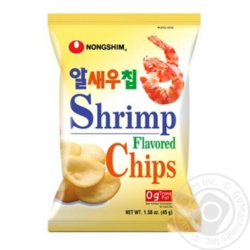 Хрусткі паличики Nongshim зі смаком креветок 75г - купити, ціни на - фото 1