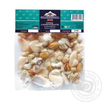 Skandinavika 5 Continents Boiled-Frozen Seafood Mix 400g - buy, prices for MegaMarket - photo 2