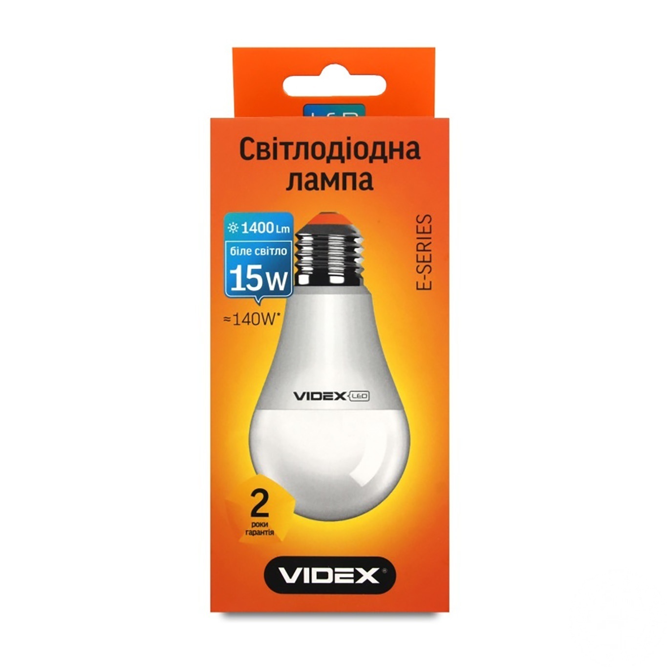 

Лампа светодиодная Videx LED A65E 15W E27 4100K