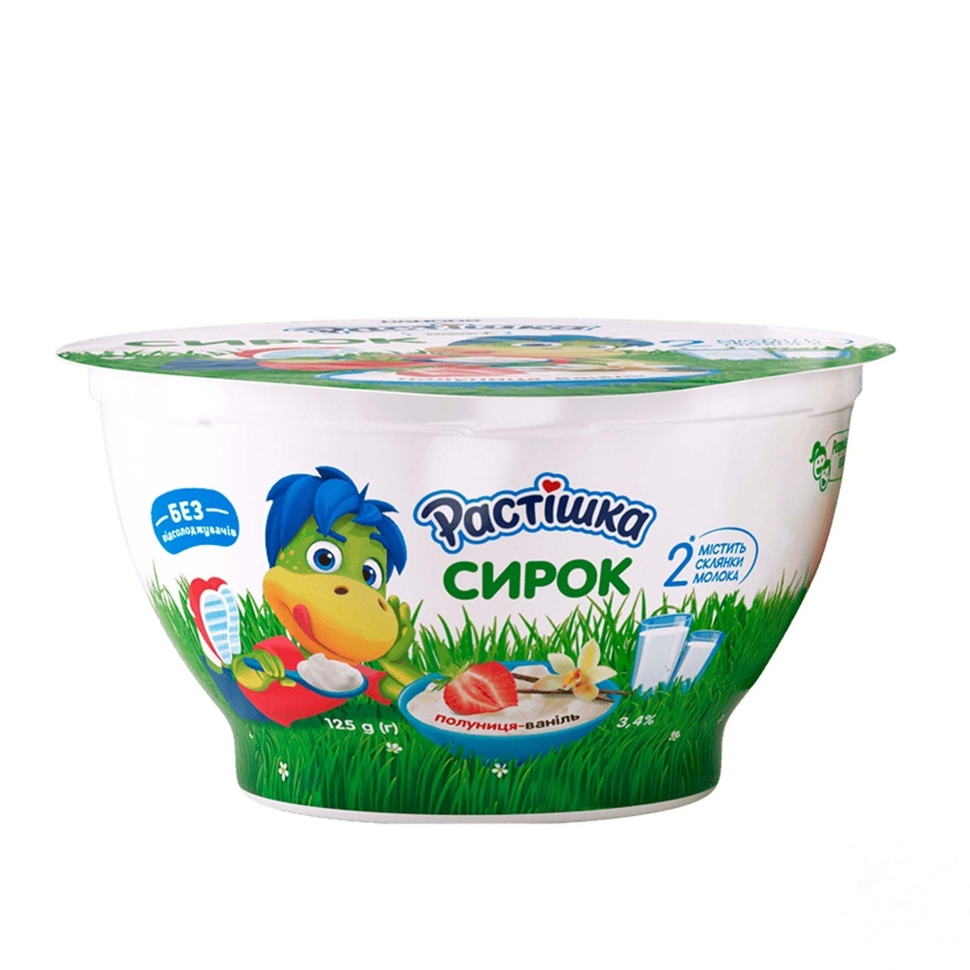 

Сырок Растишка клубника-ваниль 3,4% 125г