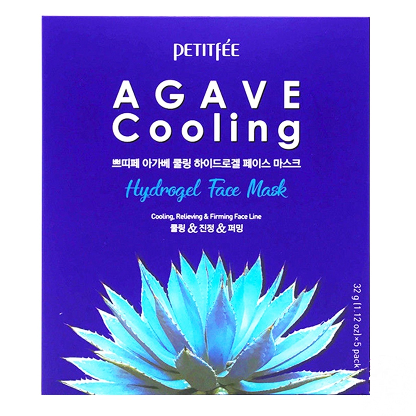 

Маска гидрогелевая Petitfee Agave охлаждающая