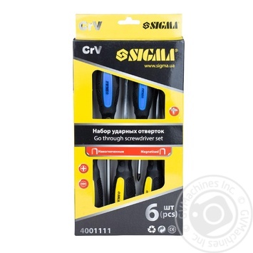 Sigma CrV screwdriver set (4001111) 6pcs - buy, prices for - photo 1