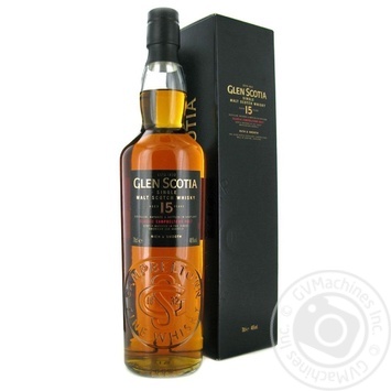 Виски Glen Scotia 15 лет 46% 0,7л - купить, цены на ULTRAMARKET - фото 1