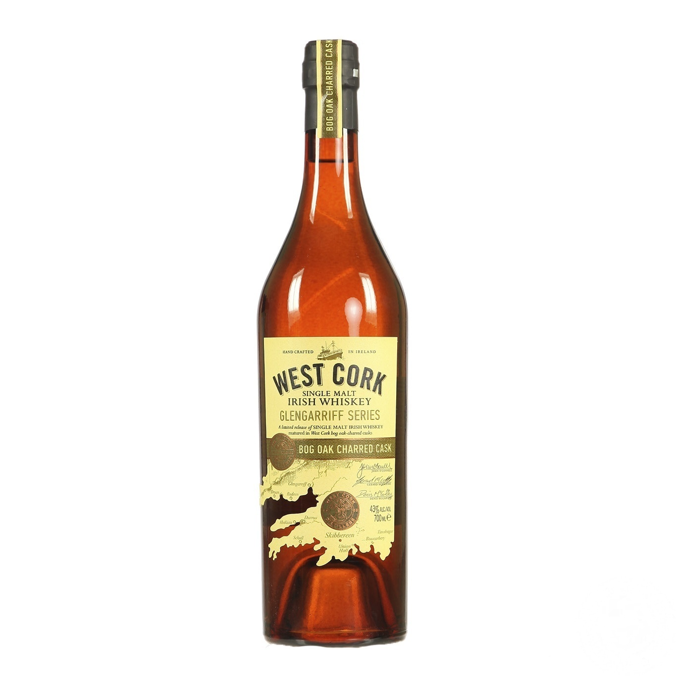 

Виски West Cork Glengarriff Bog Oak Charred Cask 43% 0,7л