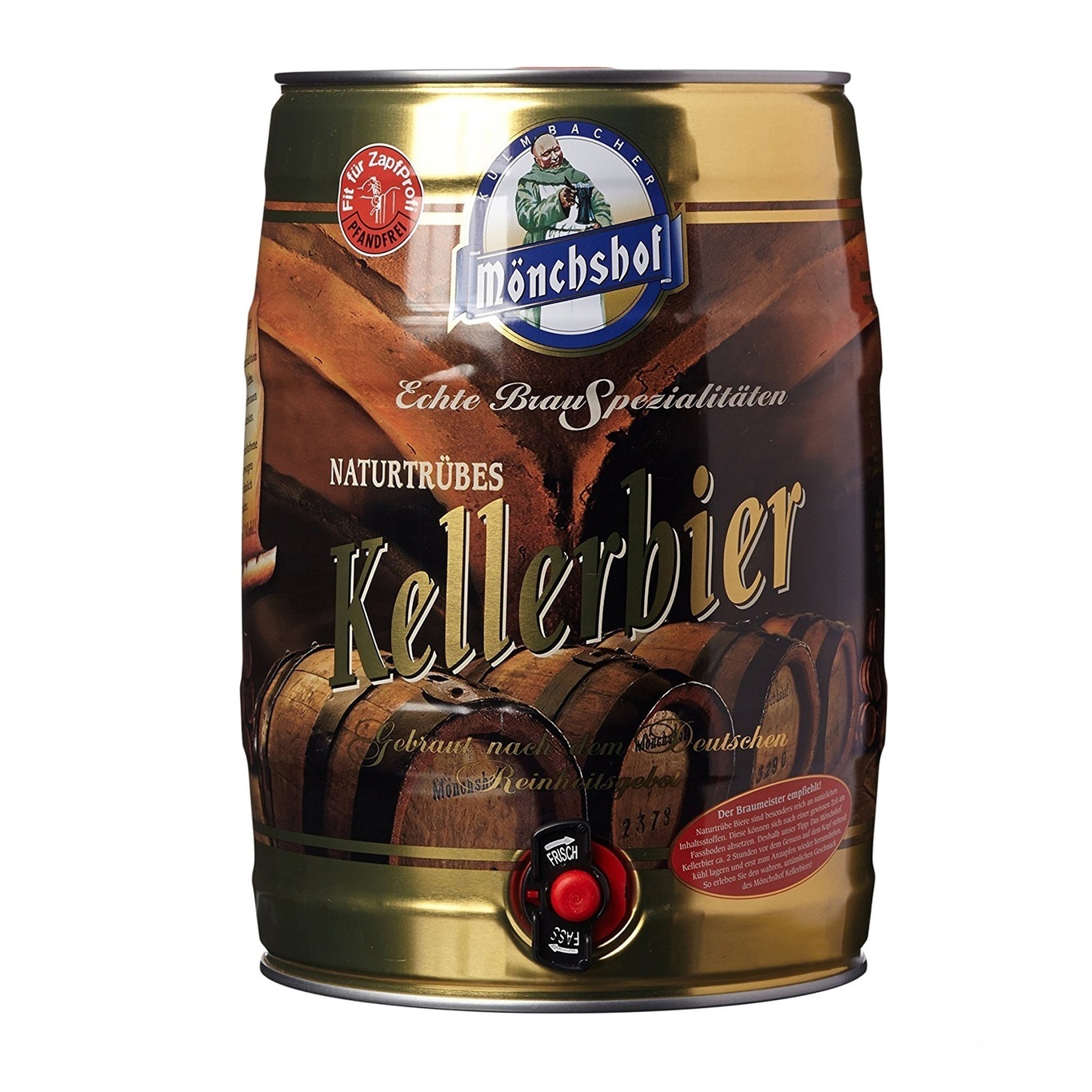 

Пиво Monchshof Kellerbier светлое 5.4% 5л