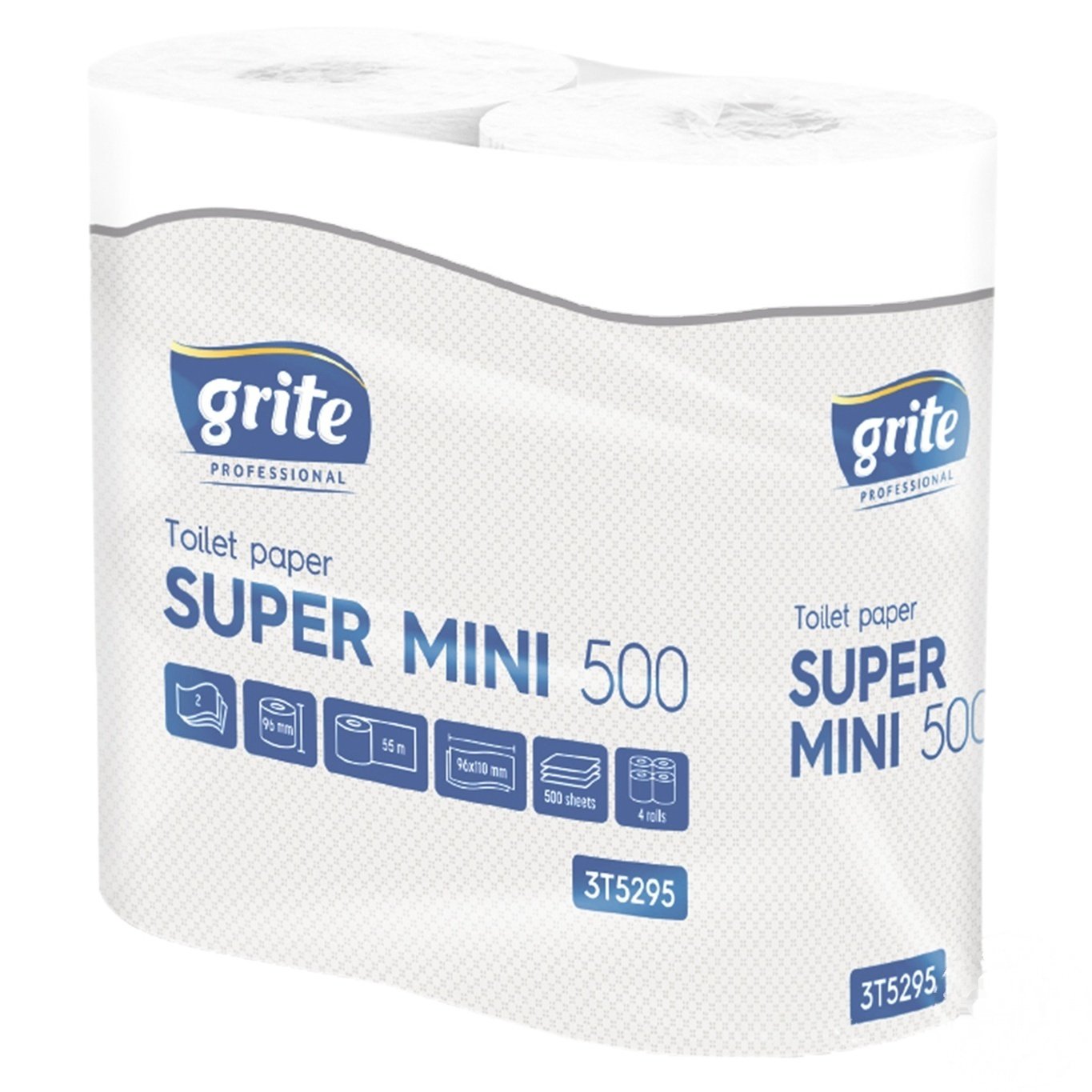 

Туалетная бумага Grite Super Mini 500 листов 2 слоя 4шт