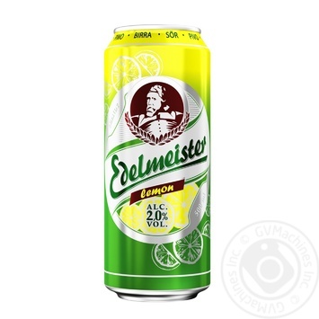 Edelmeister Radler Lemon Beer 2% 0.5l - buy, prices for MegaMarket - photo 1