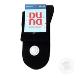 Duna Men's Socks Size 25-27 Black