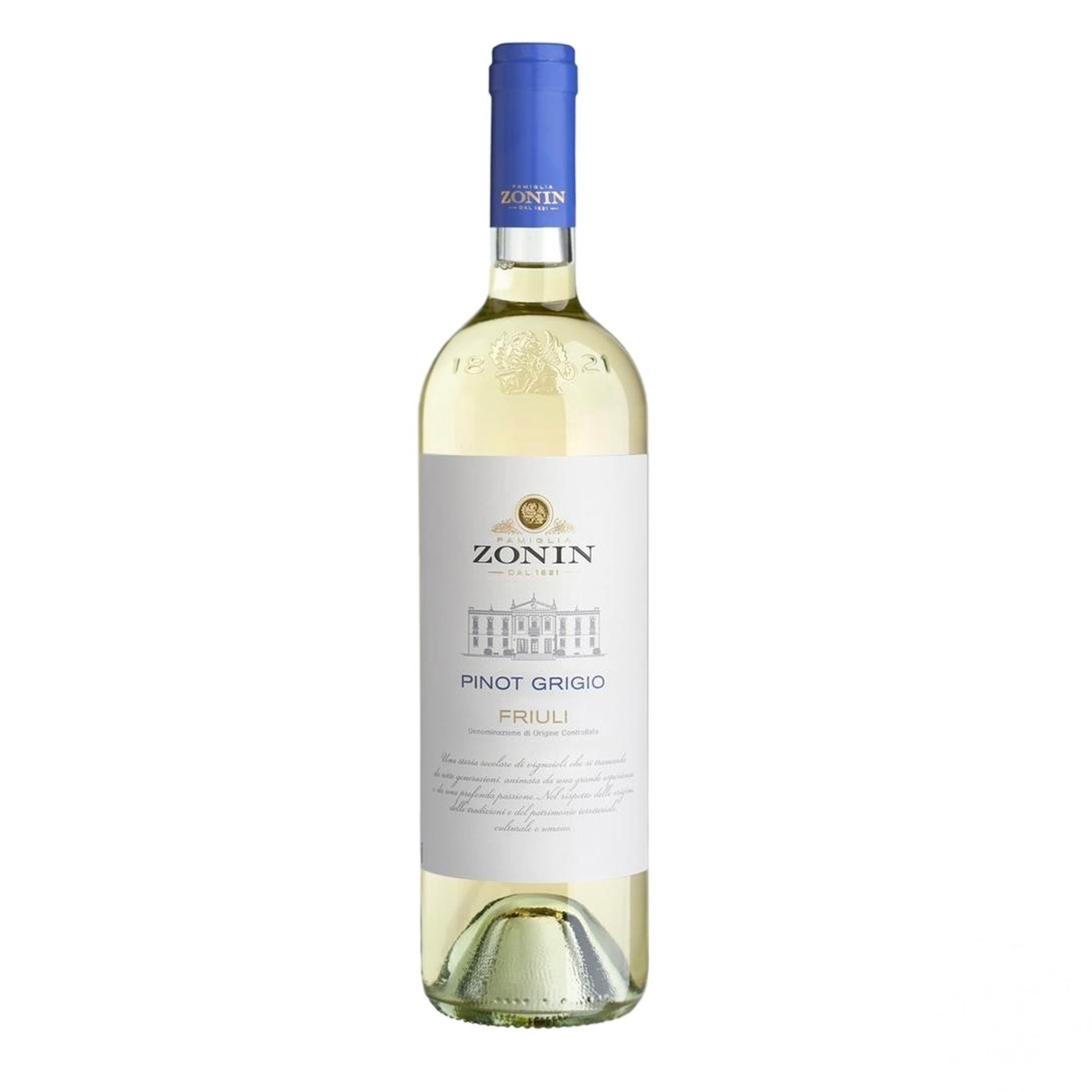 

Вино Zonin Pinot Grigio Friuli белое сухое 0.75л