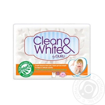 Мыло хозяйственное Duru Clean White для стирки детских вещей 125г - купить, цены на Auchan - фото 2