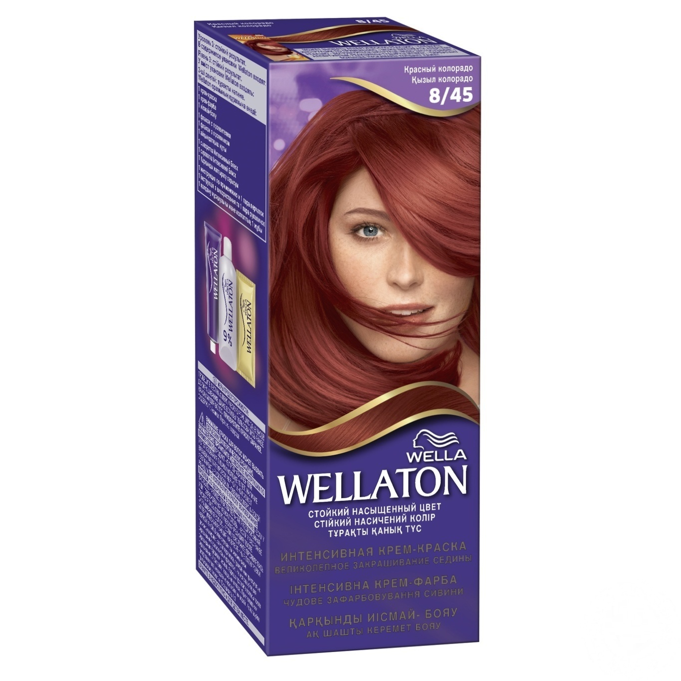 

Крем-краска для волос Wella Wellaton 8/45 Красный колорадо