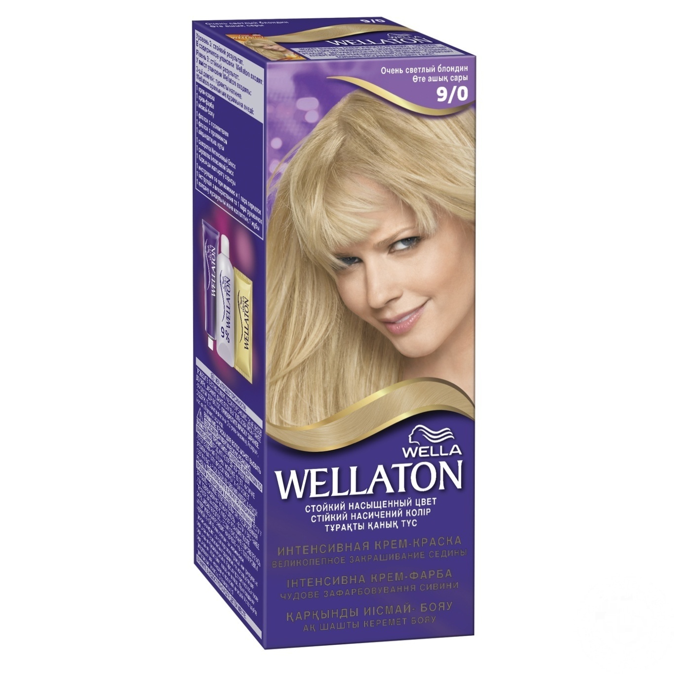 

Крем-краска для волос Wellaton Очень светлый блондин 9/1
