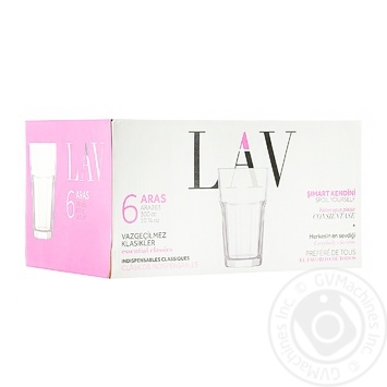 Lav Aras Set of Glasses 6pcs 300ml - buy, prices for MegaMarket - photo 1