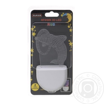 Aukes 3D Led Dolphin Night Light - buy, prices for MegaMarket - photo 1