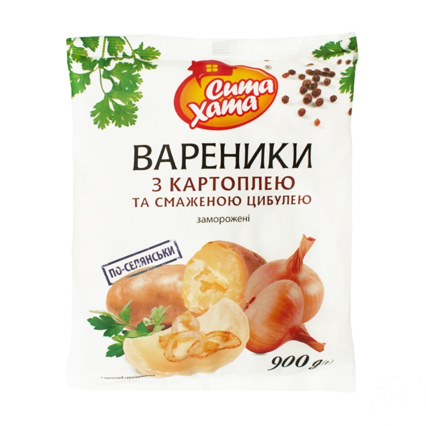 

Вареники Сита Дом с картофелем и жареным луком 900г