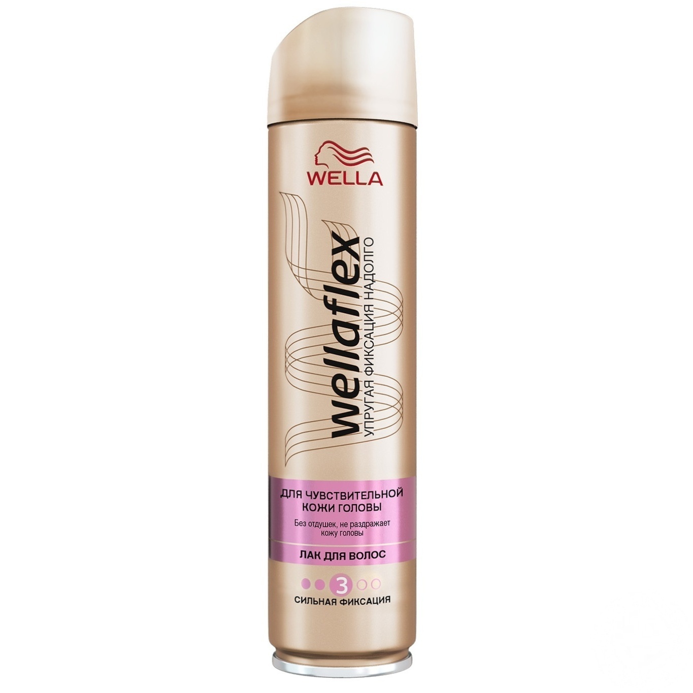 

Лак Wella Wellaflex для волос упругая фиксация для чувствительной кожи головы без запаха 250мл Германия