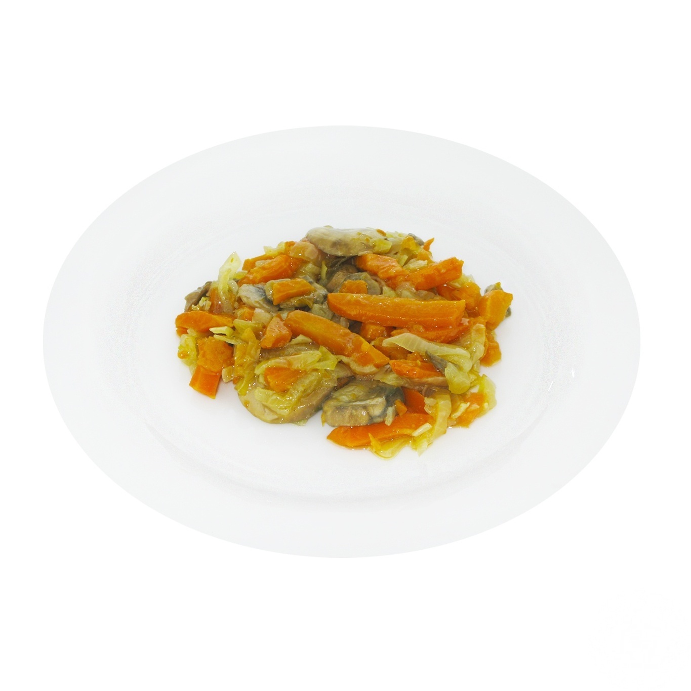 

Морковь тушеная с грибами