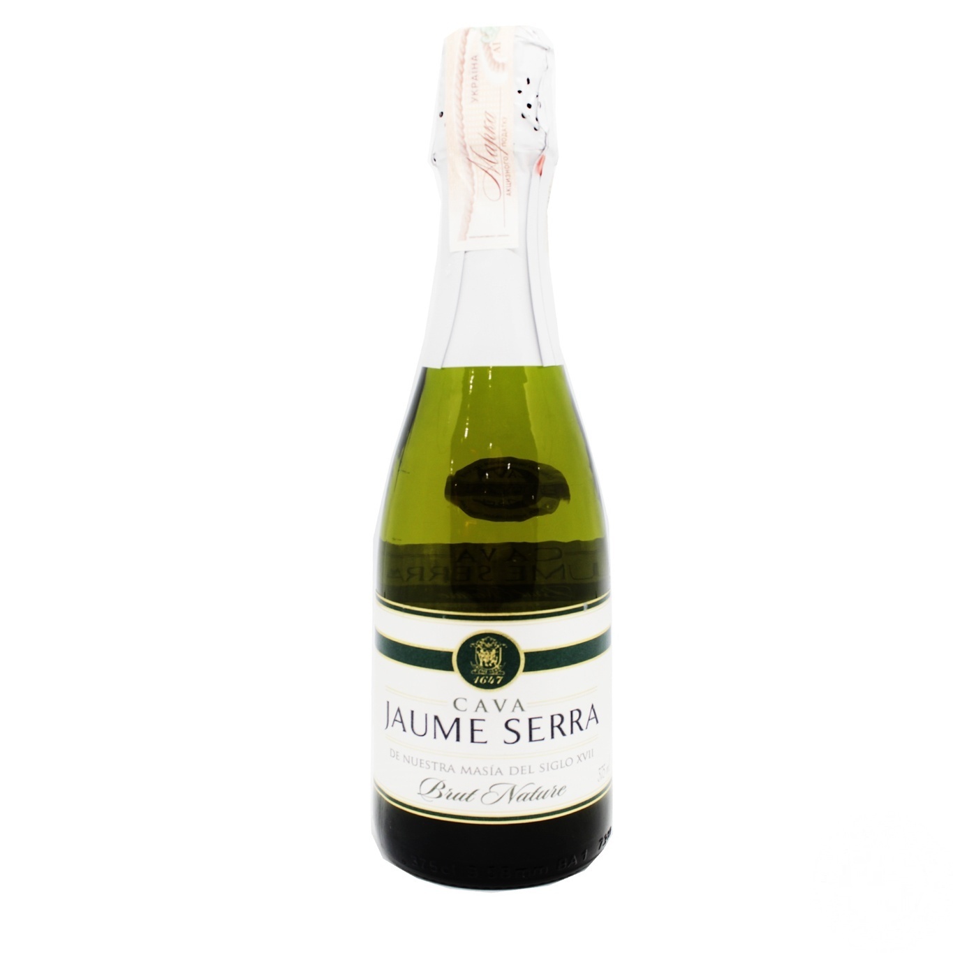 

Вино игристое Cava Jaume Serra Brut Nature 11.5% 0.375л