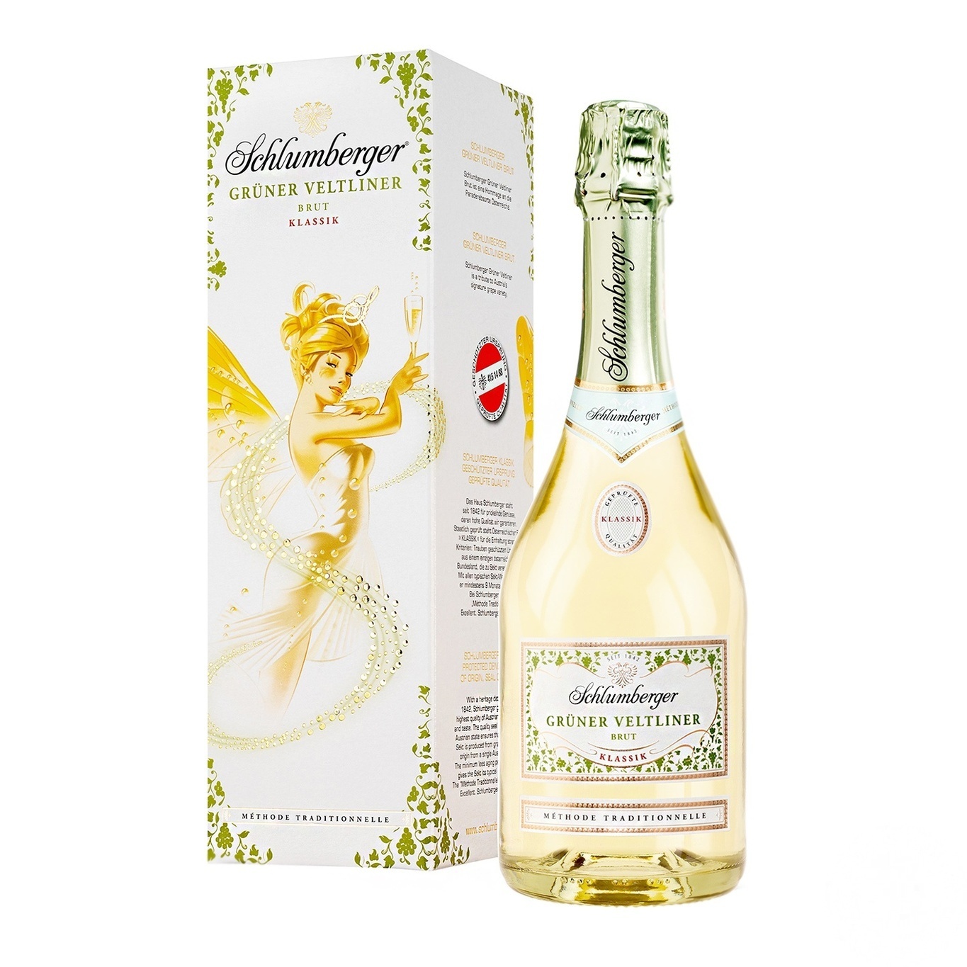 

Вино игристое Schlumberger Gruner Veltliner Brut Klassik белое сухое 13% 0,75л