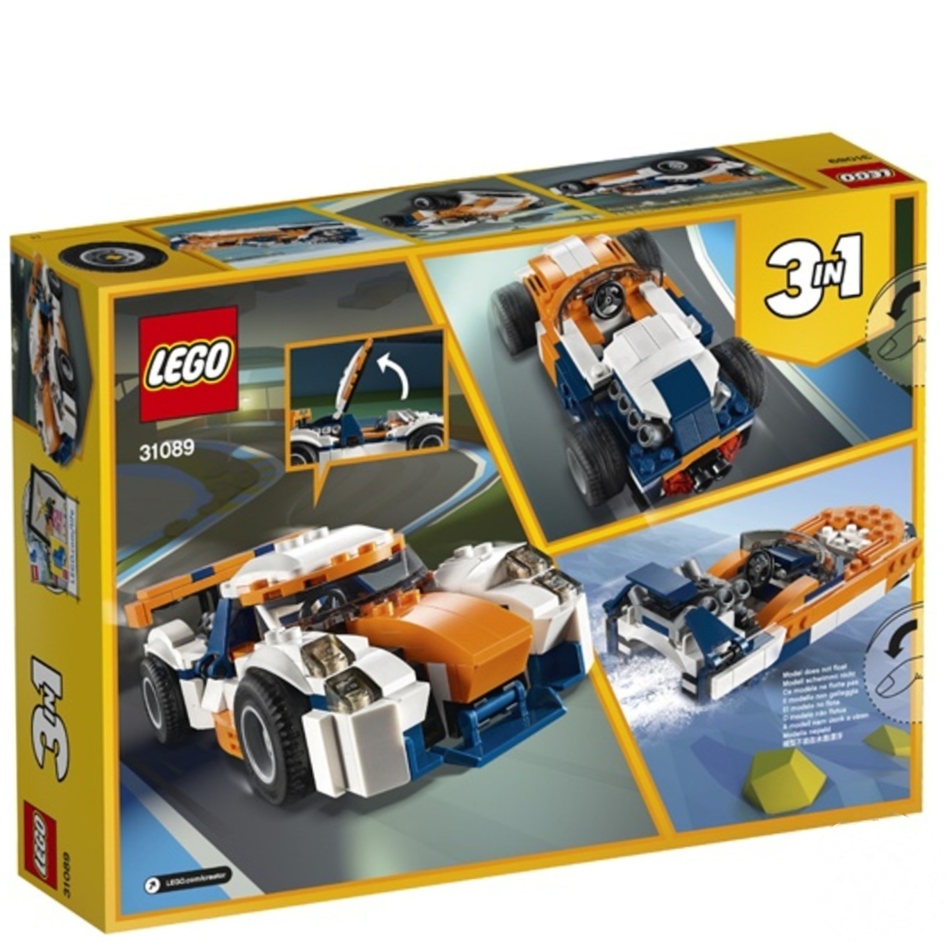 

Конструктор Lego Creator Оранжевый гоночный автомобиль 31089