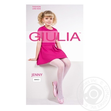 Jenny Giulia Bianco Children's Tights 20den 128-134s - buy, prices for - photo 1