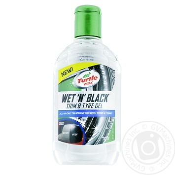 Поліроль Turtle Wax Wet N Black для шин та пластику 300мл - купити, ціни на МегаМаркет - фото 1