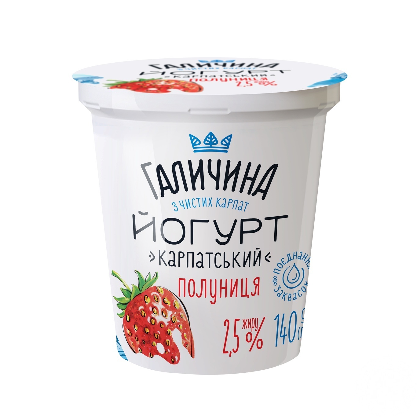 

Йогурт Галичина Карпатский Клубника 2,5% 140г