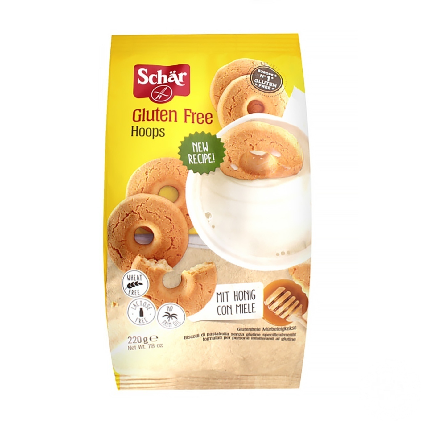 

Печенье Dr. Schar Hoops без глютена 220г