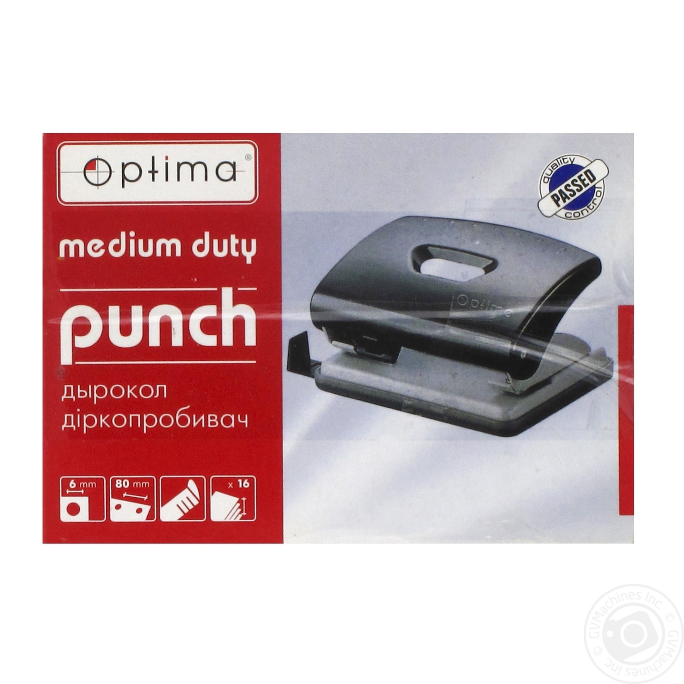 

Дырокол Optima 16 листов O40160