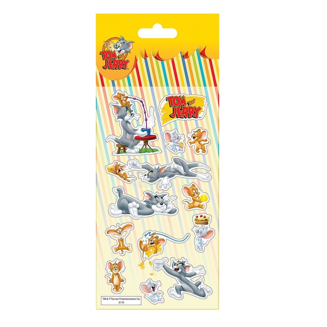 

Наклейки Cool For School Tom and Jerry полимерные объемные 10x18см