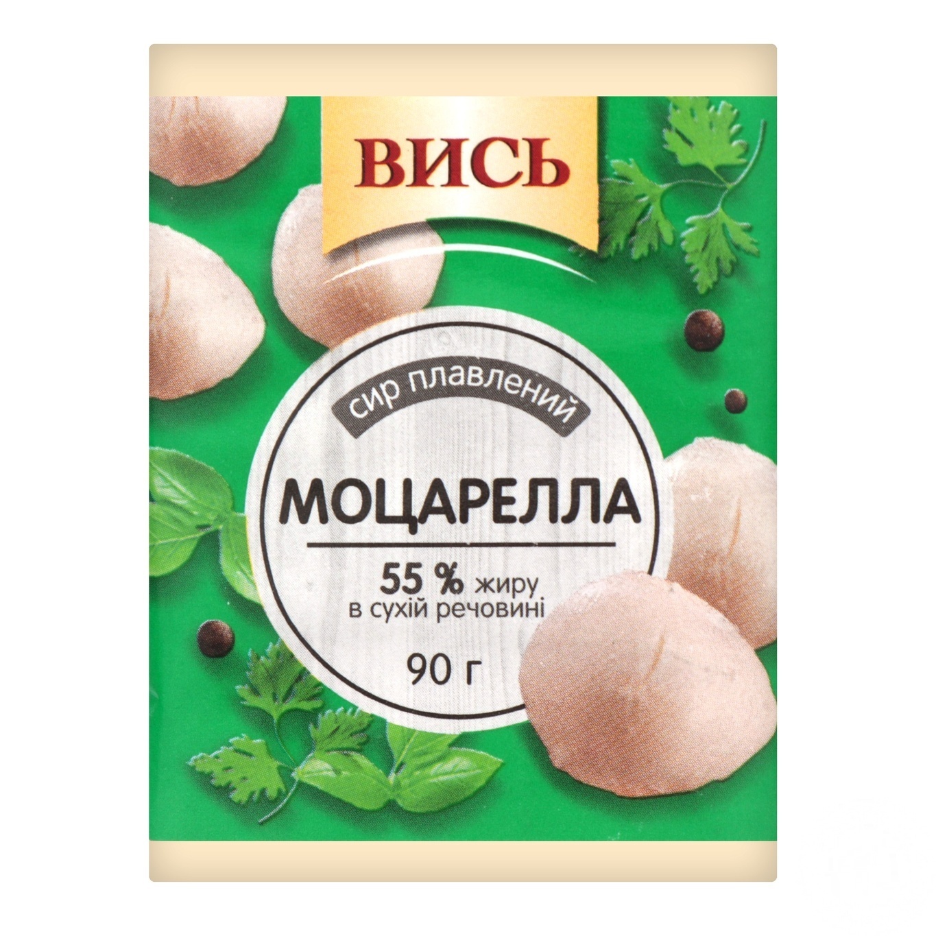 

Сыр Высь Моцарелла плавленый 55% 90г