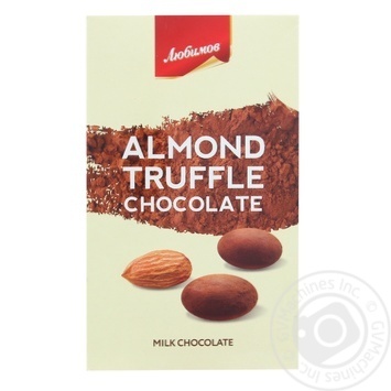 Lyubimov Almond Truffle Milk Chocolate Candy 100g