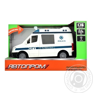 Avtoprom Police 1:16 Toy Car with Sound and Light - buy, prices for ULTRAMARKET - photo 1