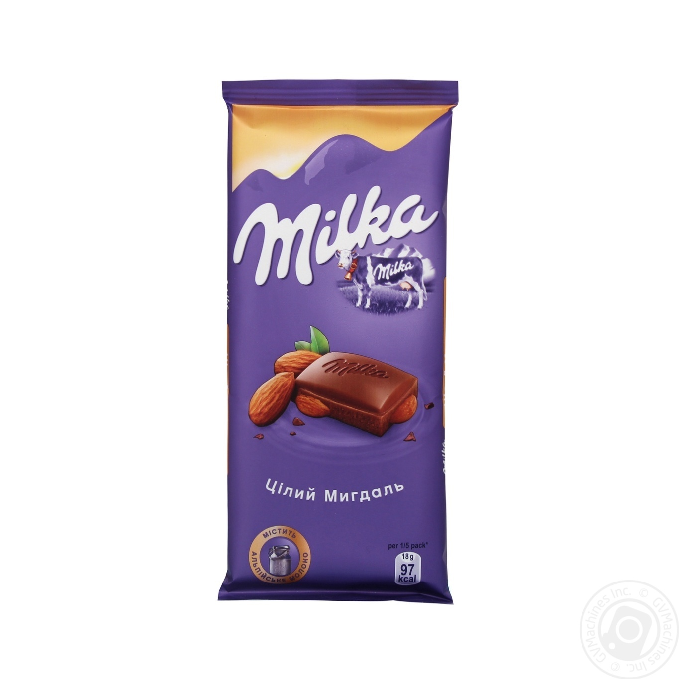 

Шок Мілка 90 г цілий мигдаль