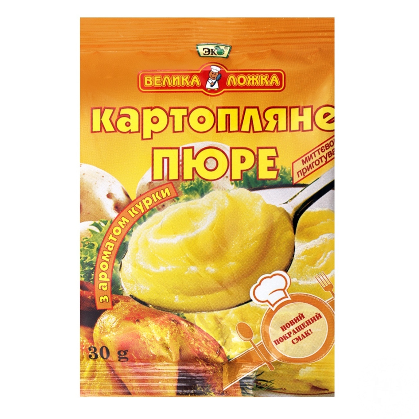 

Пюре Эко Велика ложка картофельное с курицей 30г