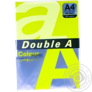 Бумага Double A цветная зеленая А4