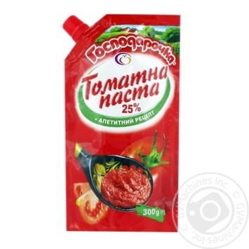 Hospodarochka Tomato Paste 25% 300g - buy, prices for COSMOS - photo 1