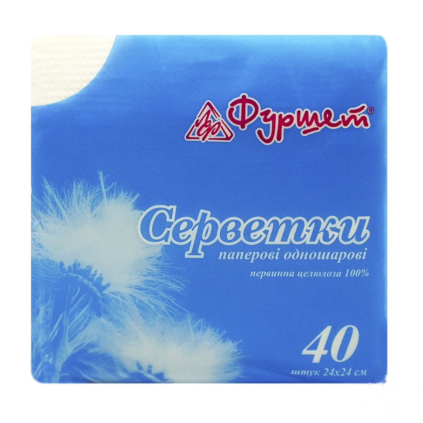 

Салфетка Фуршет белая 24х25см 40шт