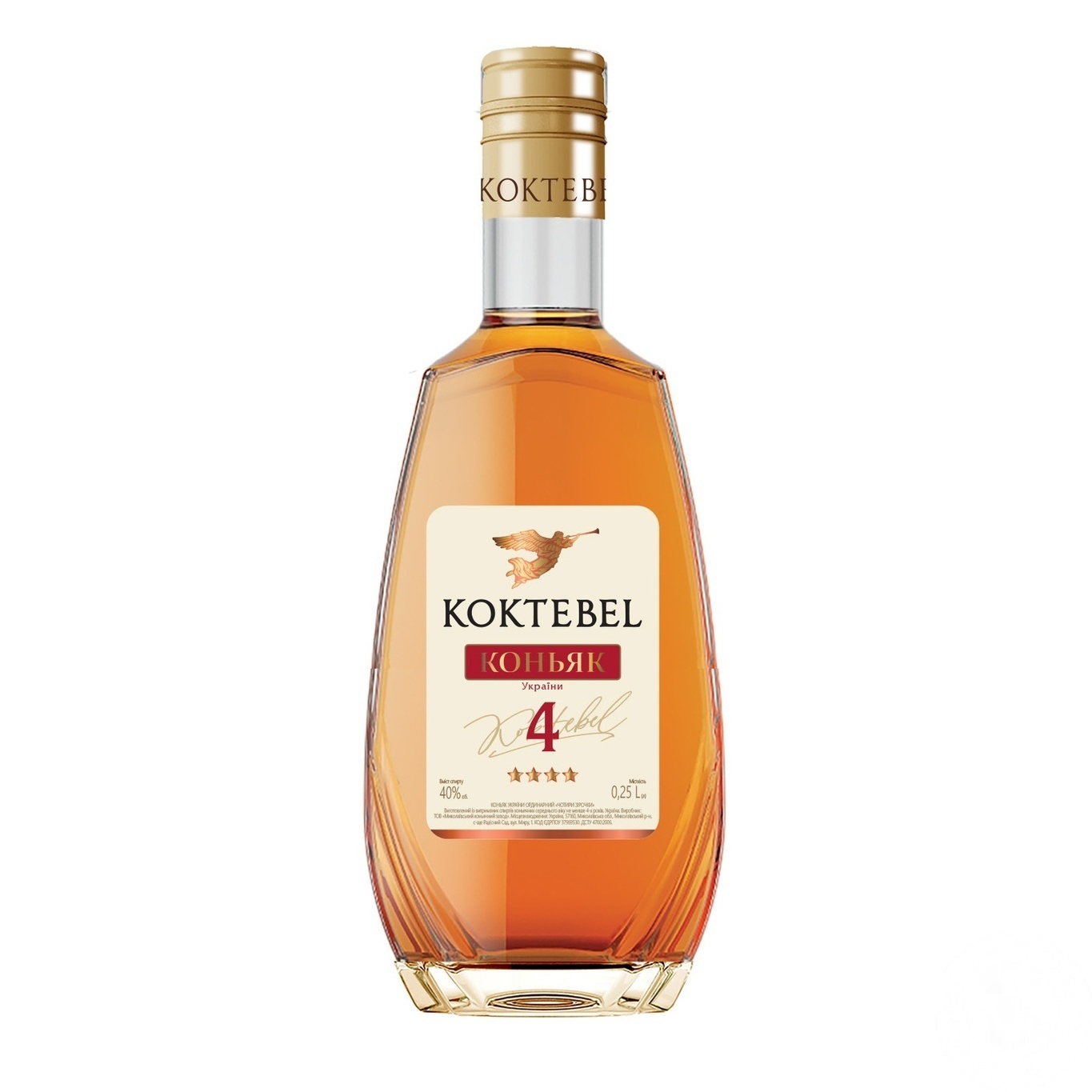 

Коньяк Коктебель 4* 40% 0,25л