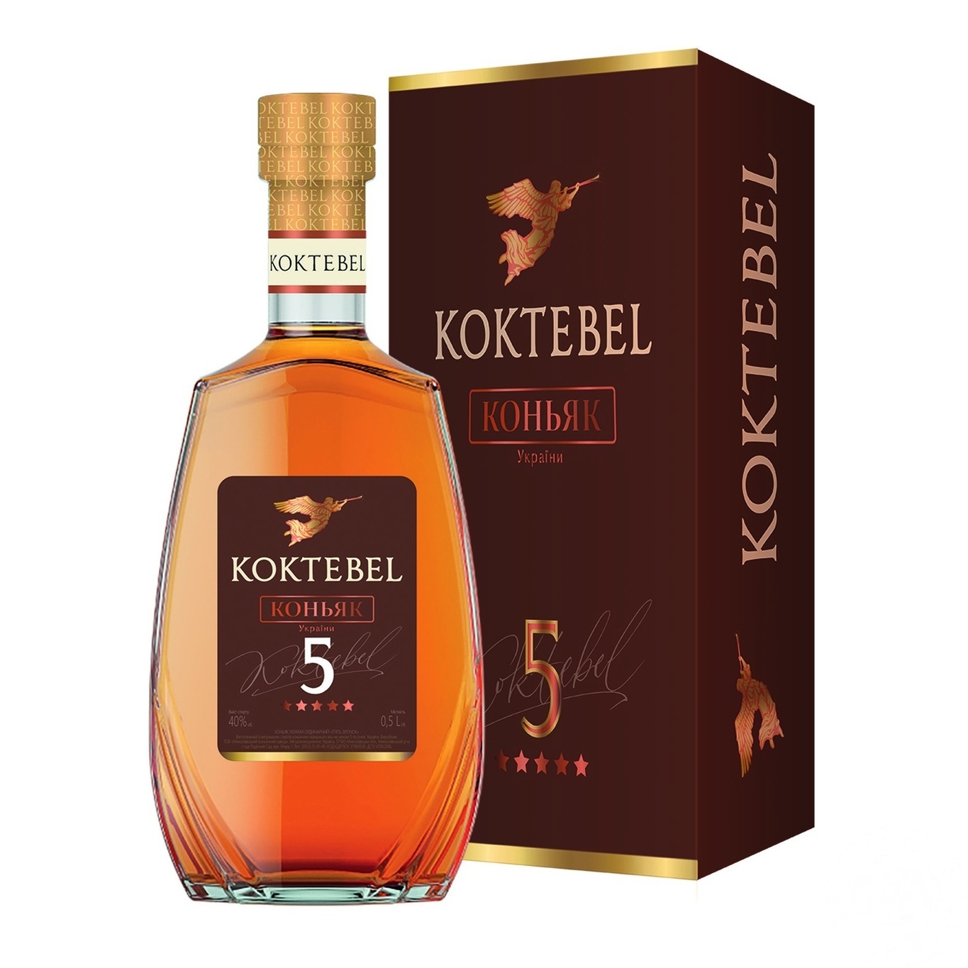 

Коньяк Коктебель 5* 40% 0,5л в коробке