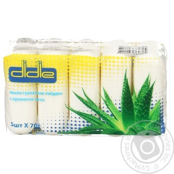 Didie Toilet Soap with Aloe Vera Flavor 5*70g - buy, prices for Tavria V - photo 1