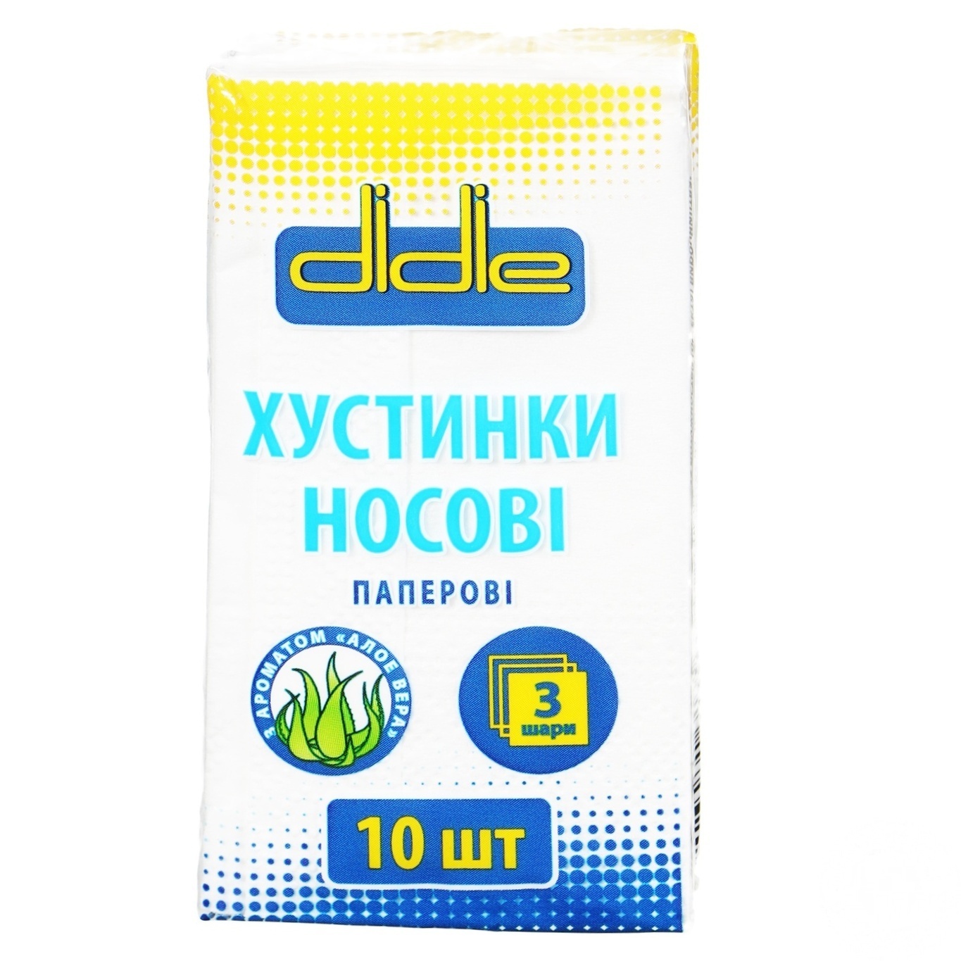 

Платки носовые Didie трехслойные с ароматом алоэ вера 10шт